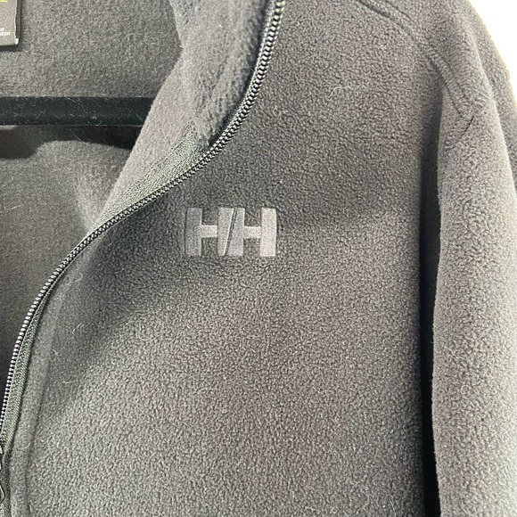 Helly Hanson Black Fleece Zip‎ Jacket Sz Medium - Picture 9 of 9